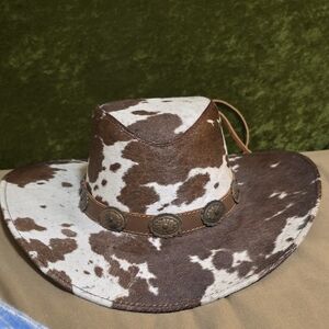 Genuine Leather Cow Hide Western Hat